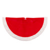 48" Red & White Faux Fur Tree Skirt