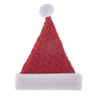 Red & White Cable Knit Santa Hat
