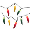 9' UL 10L Multicolored Chili Pepper Connectible Light Set
