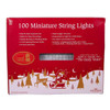 33' UL 100-Light Clear Light Green Wire Light Set