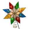 9.25“ UL 10-Light Capiz Multicolored Star Treetop