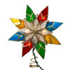 9.25" UL 10L Capiz Multicolored Star Tree Topper