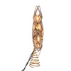 9.25" 10L Clear LED Gold Capiz Star Tree Topper