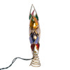 9.25“ 10-Light Multicolor LED Gold Capiz Star Treetop