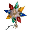 9.25" 10L Multicolor LED Gold Capiz Star Tree Topper