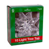 8" UL 10L 8-Point Clear Star Tree Topper