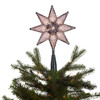 8" UL 10L 8-Point Clear Star Tree Topper