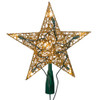 9“ UL 10-Light Gold Wire Star Treetop