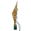 9" UL 10L Gold Wire Star Tree Topper