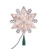 11" UL 20L Silver Snowflake Star Tree Topper