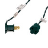 9.2' UL 50-Light Clear Light Green Wire Light Set