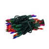 9.2' UL 50-Light Multicolor Light Green Wire Light Set