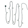 9' UL 10-Light Clear Light Green Wire Light Set In Polybag