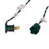 9' UL 10-Light Clear Light Green Wire Light Set In Polybag