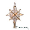 11" UL 10L Capiz Clear Star Tree Topper