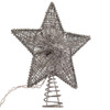 10" UL 20L Silver Star Tree Topper