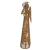 12" UL 20L Gold Glittered Angel Tree Topper