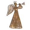 12" UL 20L Gold Glittered Angel Tree Topper