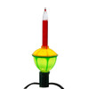 15' UL 7-Light C7 Multicolored Bubble Light Set
