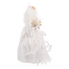 12"10L Warm White LED Fiber-Optic White and Silver Angel Tree Topper