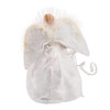 12"10L Warm White LED Fiber-Optic White and Silver Angel Tree Topper