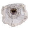 12" UL 10L White and Silver Angel Tree Topper