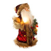 10" UL 10L Burgundy and Brown Santa Tree Topper