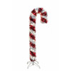 4' Pre-Lit LED Tinsel Candy Cane