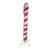 5' Pre-Lit LED Tinsel Candy Cane