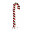 6' Pre-Lit Tinsel LED Candy Cane