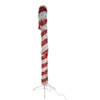 6' Pre-Lit Tinsel LED Candy Cane