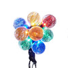 9' UL 10L Multicolored LED Tinsel Filled A19 Light Set