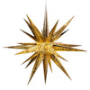 24“ 4-Light Warm White LED Gold Crackle Moravian Star