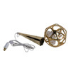 24" 4L Warm White LED Gold Crackle Moravian Star