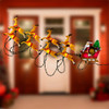 9' UL 10L Santa Sleigh and Eight Reindeer Light Set