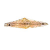 8.5" UL 10L Gold Reflector Star Tree Topper