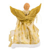 12" UL 10L Gold Dress Angel Tree Topper