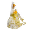 12" 7L LED Color-Changing Fiber-Optic Ivory and Gold Angel Tree Topper
