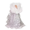 12" 7L LED Color-Changing Fiber-Optic White and Silver Angel Tree Topper