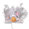 12" 7L LED Color-Changing Fiber-Optic White and Silver Angel Tree Topper