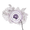 12" 7L LED Color-Changing Fiber-Optic White and Silver Angel Tree Topper