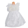 9“ UL 10-Light White Dress Angel Treetop