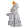 14“ UL 10L White and Silver Angel Treetop