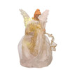 14" Fiber-Optic Ivory and Gold Animated Treetop