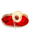 16" UL 10L Red and Ivory Angel Tree Topper