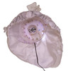 18" UL 70L Multicolored Fiber-Optic White and Silver Angel Tree Topper