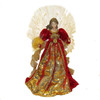 18“ UL 70-Light Fiber-Optic LED Red and Gold Angel Treetop