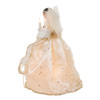 12" UL 10L Ivory & Gold African American Angel Tree Topper