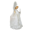 16" 7L LED Fiber-Optic Ivory Angel Tree Topper