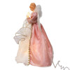 14" UL 10L Pink & Ivory Angel Tree Topper
